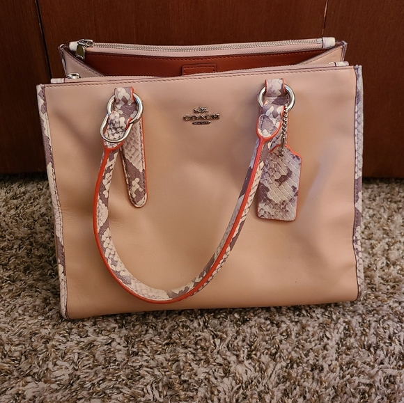 Coach Handbags - Cream Colored Coach Purse